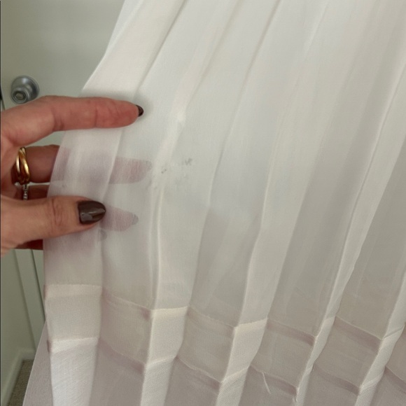 Let Me Be (Anthropologie) Sheer Pleated A-Line Skirt, NWT - Picture 12 of 13